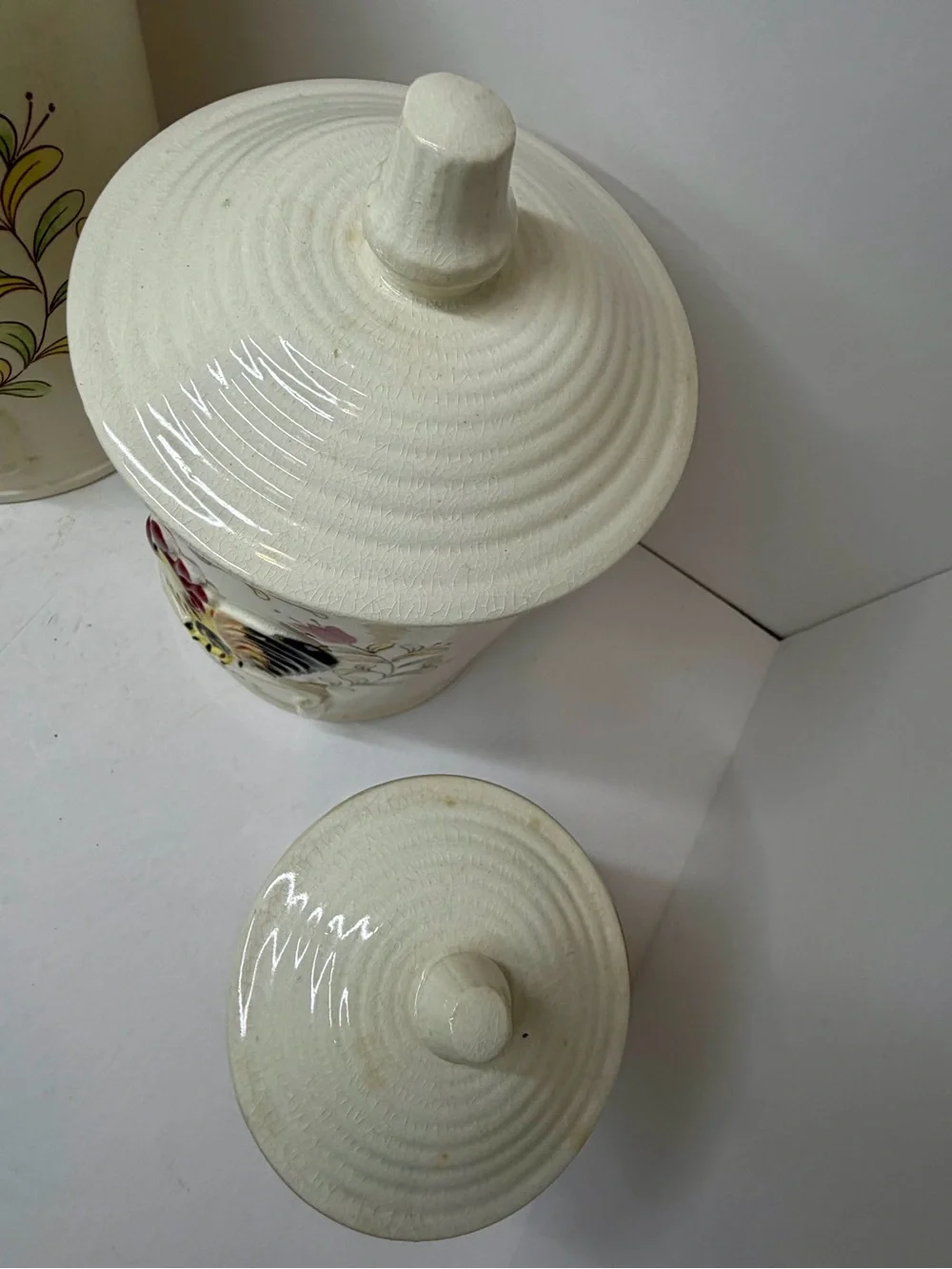 Vintage Royal Sealy Japan Rooster Canister Set (3 Pieces)
